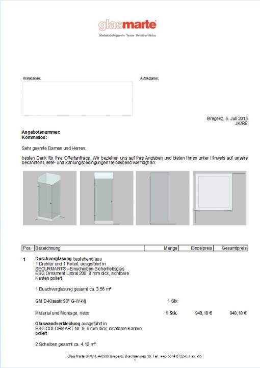 c-mol Duschen - Angebot