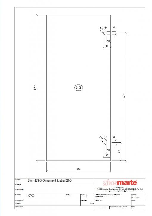 c-mol Duschen - Glasliste